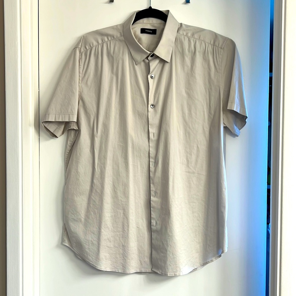 Theory short sleeve button down
